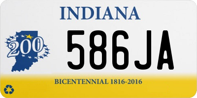 IN license plate 586JA