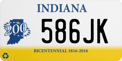 IN license plate 586JK