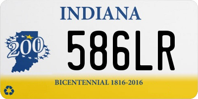 IN license plate 586LR