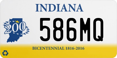 IN license plate 586MQ