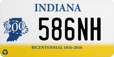 IN license plate 586NH