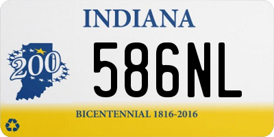 IN license plate 586NL