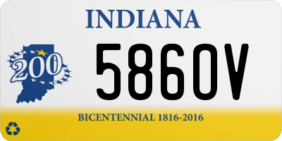 IN license plate 586OV