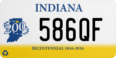 IN license plate 586QF