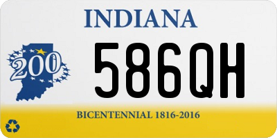 IN license plate 586QH