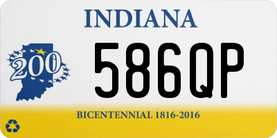 IN license plate 586QP