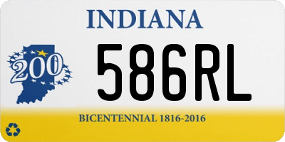 IN license plate 586RL