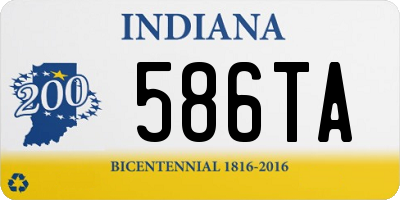 IN license plate 586TA