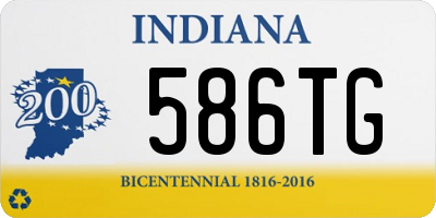 IN license plate 586TG