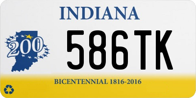 IN license plate 586TK