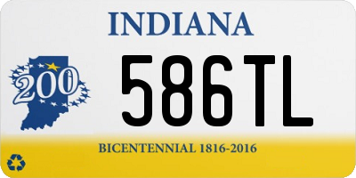 IN license plate 586TL