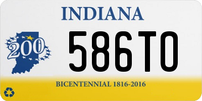 IN license plate 586TO