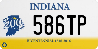 IN license plate 586TP