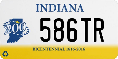 IN license plate 586TR