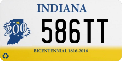 IN license plate 586TT