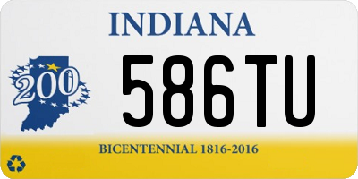 IN license plate 586TU