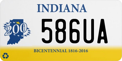 IN license plate 586UA