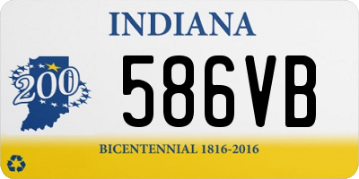 IN license plate 586VB