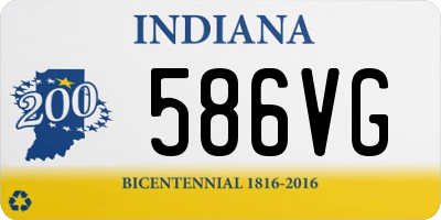 IN license plate 586VG