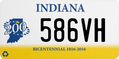 IN license plate 586VH