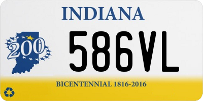 IN license plate 586VL