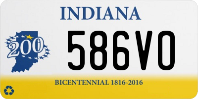 IN license plate 586VO