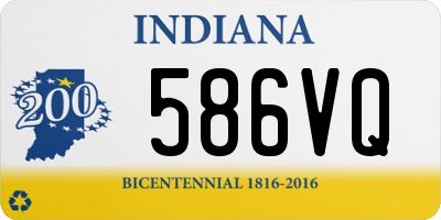 IN license plate 586VQ