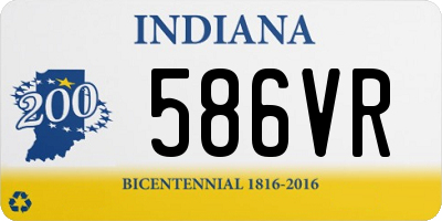 IN license plate 586VR