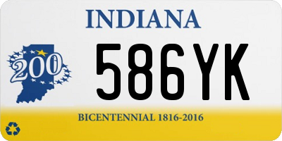 IN license plate 586YK