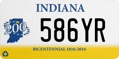 IN license plate 586YR