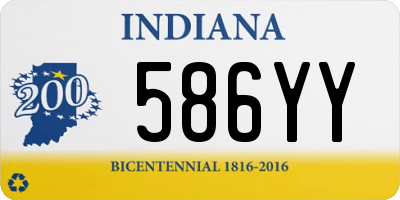 IN license plate 586YY