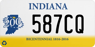 IN license plate 587CQ