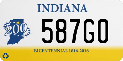 IN license plate 587GO