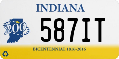 IN license plate 587IT