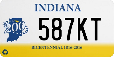 IN license plate 587KT