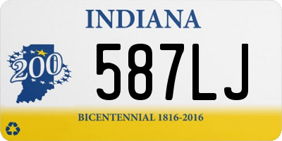 IN license plate 587LJ