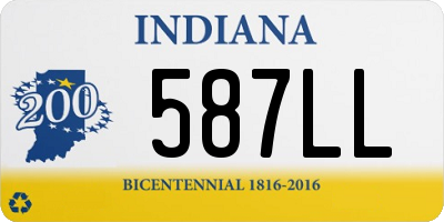 IN license plate 587LL