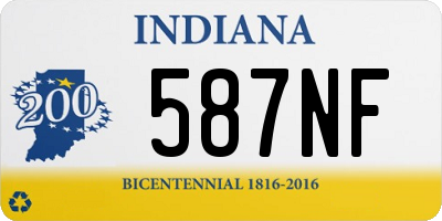 IN license plate 587NF