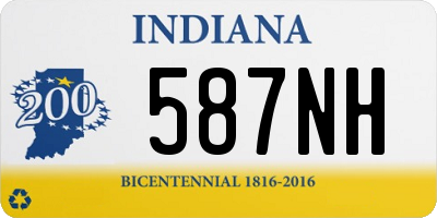 IN license plate 587NH