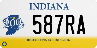 IN license plate 587RA