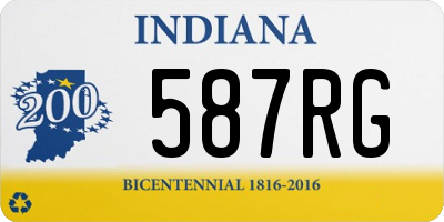 IN license plate 587RG