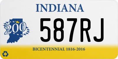 IN license plate 587RJ