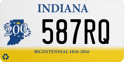 IN license plate 587RQ