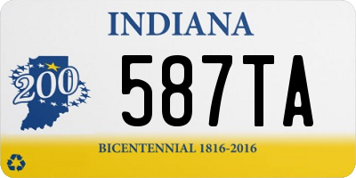 IN license plate 587TA