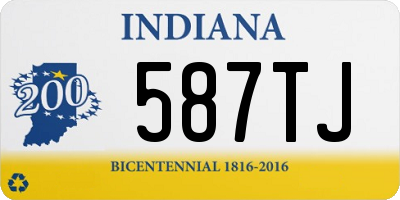 IN license plate 587TJ