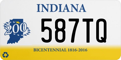 IN license plate 587TQ