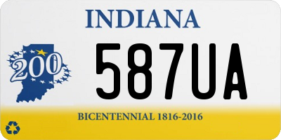 IN license plate 587UA