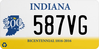 IN license plate 587VG