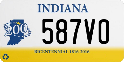 IN license plate 587VO