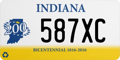 IN license plate 587XC